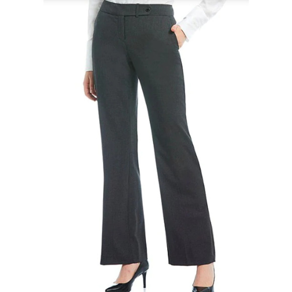 Calvin Klein Classic Fit Straight Leg Stretch Luxe Pants Charcoal Gray Size 12 - Picture 12 of 12